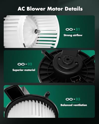 Image of SCITOO HVAC Heater Blower Motor Front Fit For Chrysler,For Dodge,For Jeep Models - For Durango,For Grand Caravan,For Grand Cherokee,For Grand Cherokee WK,For Town & Country Replacement For # 700216