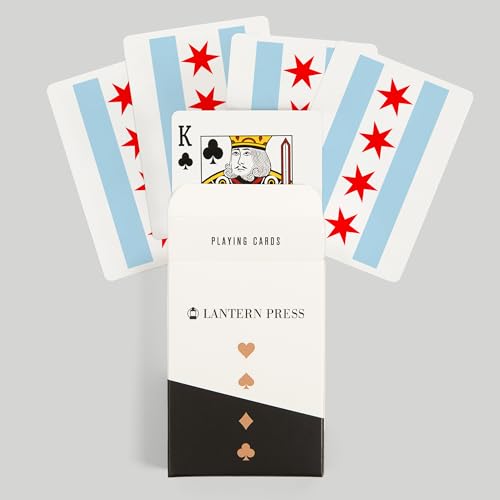Lantern Press Baraja de Poker Chicago Illinois 52 Cartas miniatura 6