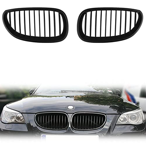 Rejilla delantera de carreras de una sola línea para BMW M5 E60 E61 2 uds