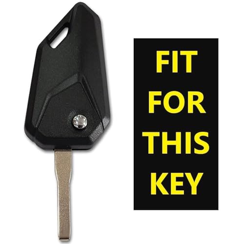 Image of Bike Flip Key fit for Meteor, Interceptor, Continental GT with Silicone Key Cover - Yellow Logo