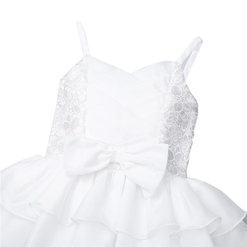 Image of Ripening Baby Girls Stylish Princess Dresses Satin Pretty Birthday Kids Frock
