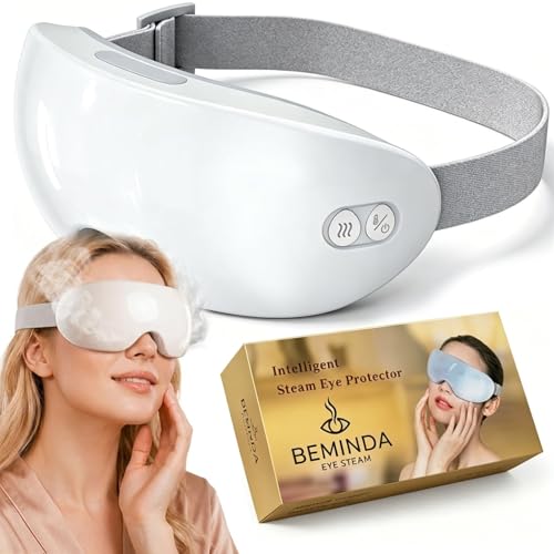 Steam Therapy for Dry Eyes Steam Eye Therapy Steam Eye Mask for Dry Eyes Nano Mist Eye Steamer with Sustained 42C Steam Therapy Hands-Free and Rechargeable for Both Eyes (Standard)
