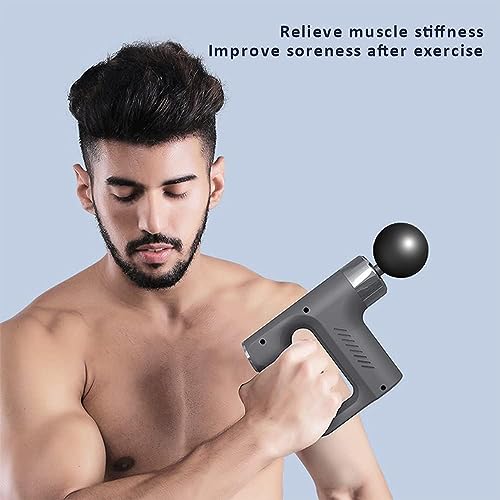 Image of MORTON DAVIES Massage Gun | Body Massager for Pain Relief | Massage Gun for Back Leg & Full Body | 4 Specialized Heads For Full Body Pain Relief (BLACK)