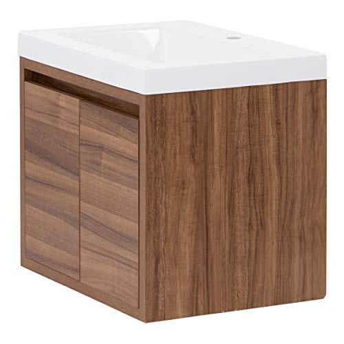 Spring Mill Cabinets Kelby Bathroom Vanity With Sink, 24 Inches, Brown And White #TOP7