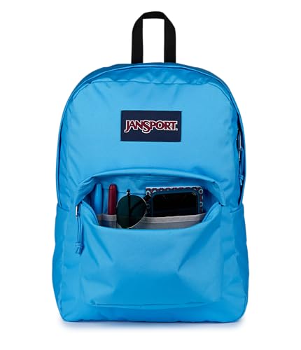 Image of JanSport SuperBreak One Backpack - Durable, Lightweight Bag with 1 Main Compartment, Front Utility Pocket with Built-in Organizer, Premium Backpack, Electric Azul