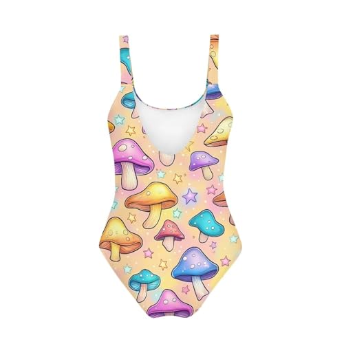 Swimsuit for Girls High Cut Low Back One Piece Bathing Suits Tummy Control Slimming Swimwear for 7-20 Years Old4