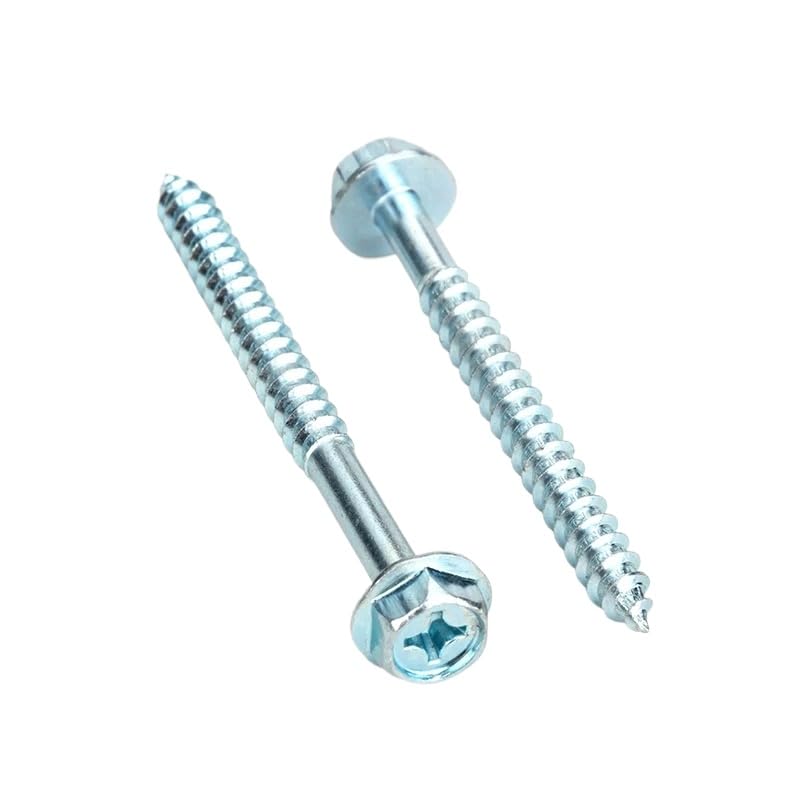 Tornillos autorroscantes de cabeza de brida hexagonal Phillips de acero galvanizado M4 M5 M6 M8 (200,M5 x 30 mm)