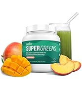 Nello Supergreens - Premium Superfood Greens Drink Mix with Chlorella, Moringa,Spinach, & Broccol...