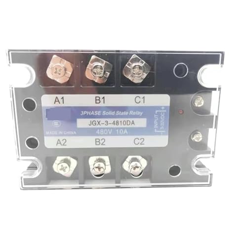 Relais statique triphasé JGX-3-10DA commutation AC 24-480V entrée DC 3-32V