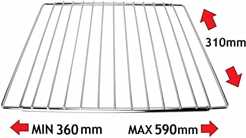 SPARES2GO Baking Tray + Extendable Locking Arm Shelf compatible with SMEG Oven Cooker