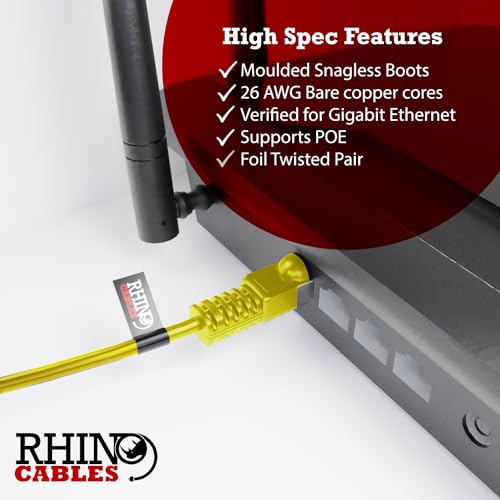 rhinocables FTP Snagless Ethernet Cable - Cat5e Shielded RJ45 Lead with LSZH Jacket for Stable Indoor/Outdoor LAN Installations - Image 3