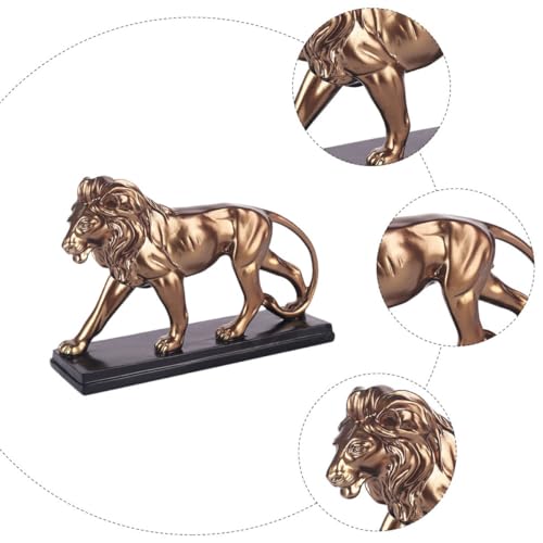 Statue de lionceau en résine pour sublimer votre décor de bureau élégant