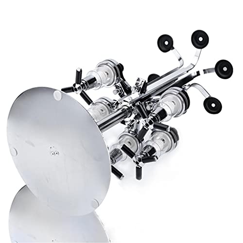 YFQHDD 6 Bouteille Bar Rotatif Boissons d'alcool Distributeur Porte Boisson Tir À Bière Vin Permanent Verseurs Diviseur Rotating Wine Rack (Color : Rotating 4 Bottle) - Image 4