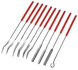 PHITUODA Juego de 10 limas de aguja, limas de diamante fino de metal, limas de mano de carburo para lijado de metal fino, lijado, madera, aserrado, micro, joyas, plástico