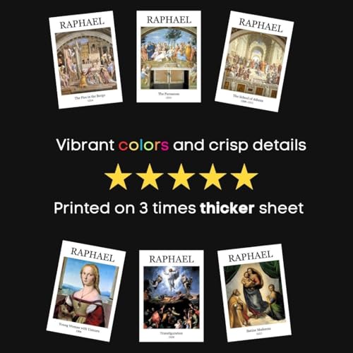 Image of Funk You Store Raphael Paintings Poster Polaroids | Aesthetic 15 Mini Posters (8.6 x 6 cm) | Raphael Poster Transfiguration, Sistine Madonna Paintings & more | Vermeer's Poster (Raphael, 15)