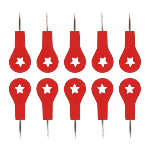 10pcs Red Landmark Push Pins Premium Holzmaterial Photo Display Wanddekorationsinstrument Für Haus Und Büro Mehrzweck Dekorativen Push Pins