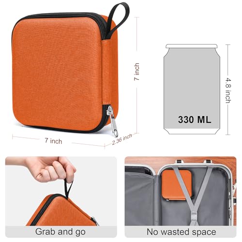 Image of Bukere Travel Sunglasses Organizer Case Adjustable Slot For Multiple Eyeglasses Hard-shell Portable Storage Box for Men Women