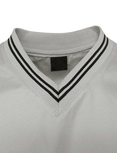 BCPOLO Men's V Neck Golf Wind Shirt Athletic Windbreaker V Neck Shirt4