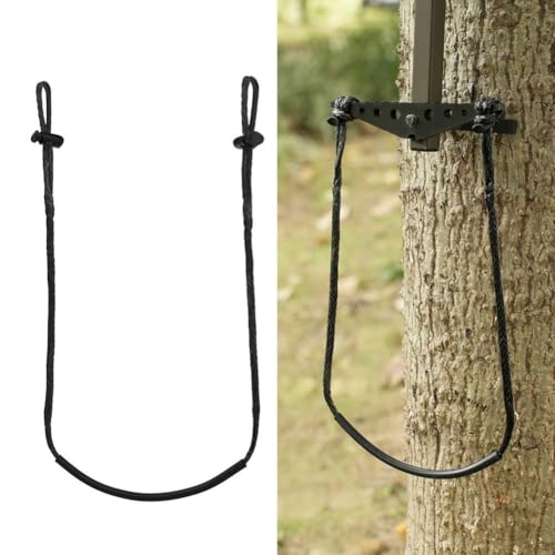 TDCuizent Supporto a gradino singolo per caccia, supporto per albero, arrampicata con tubo flessibile, accessorio leggero e portatile, accessorio per sella da caccia e anelli per gradini, ingranaggio