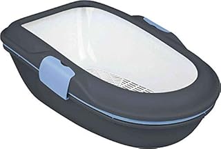 Trixie T40154 Pojemnik na Odpadki z Systemem Oddzielania, 59 cm x 22,5 cm x 38 cm, Szary/Niebieski