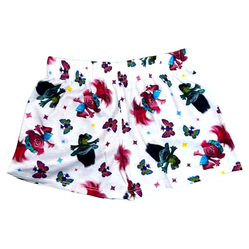 Trolls Soft Pajama Set for Girls - Crewneck Short Sleeve Top and Pajama -Pink/Poppy and Branch, 6/6X3