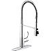 KOHLER 22033-CP Simplice Semi Professional Kitchen Sink Faucet, Pre-Rinse Kitchen Faucet, Commercial Faucet, Polished Chrome