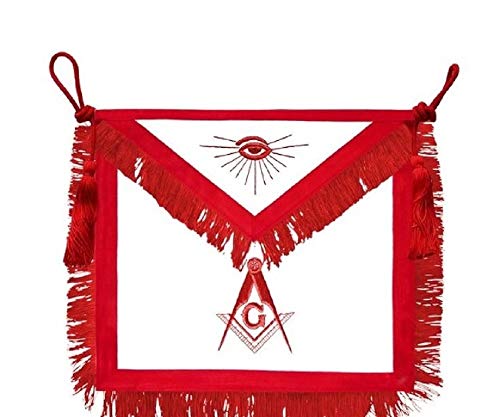 Tablier Master Mason Rito Escoces brodé main décors loge - 2