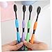 BEBEMOKO 10pcs Super Fine Bamboo Charcoal Toothbrush Hard Bristles for Men Women Random Style