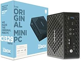 ZOTAC ZBOX CI329 Nano Silent Mini PC Intel N4100 CPU UHD Graphics 600 OS Barebones System (ZBOX-CI329NANO-U), No SSD, No...