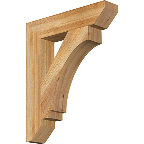 4"W x 20"D x 24"H Imperial Slat Rough Sawn Bracket, Western Red Cedar