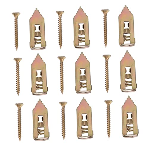 Kichvoe Ancrages Muraux Chevilles Métalliques à Bascule Kit Ancrage Pour Cloisons Sèches Vis De Fixation Pour Plaques De Plâtre