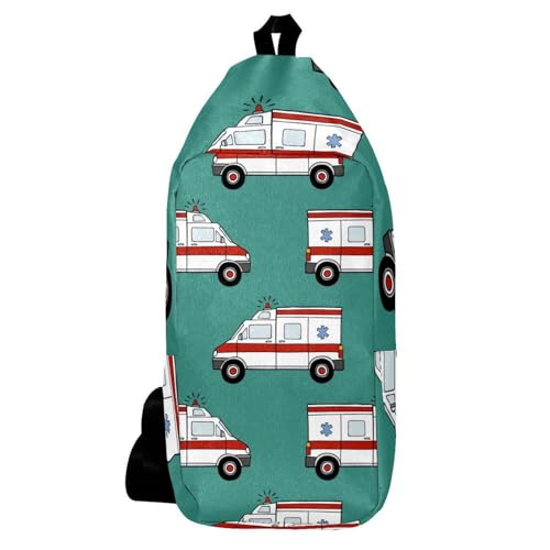 Mochila bandolera de ambulancias, bolsa cruzada para senderismo y viajes de hombres y mujeres