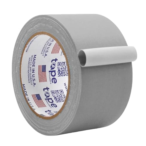 Image of WOD GTC12 Gaffer Tape, Gray Low Gloss Finish Film, 2.5 inch x 60 ft. (Pack of 20) Residue Free, Non Reflective Cloth Fabric, Secure Cords, Water Resistant, Photography, Filming Backdrop