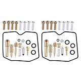 Einfache Installation LETAOSK 2 x Vergaser-Reparatur-Reparatur-Schwimmnadel-Kits passend für Kawasaki KLR250 1987-2002