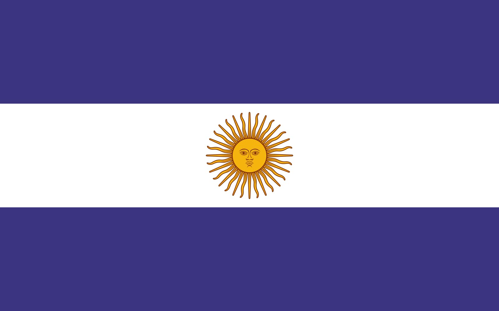 Drapeau XL Liga Federal Argentine Confederation de taille 90x150 cm