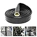 Insulation Heat Shielded Fire Thermo Armor Fire Sleeve Silicone Coated Fiberglass Heat Protection for Automotive Hose Lines & Electrical Wiring-（Black 3/4