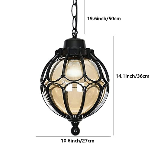 Luz de la linterna colgante impermeable IP65 resistente a la lluvia con cadena ajustable 6