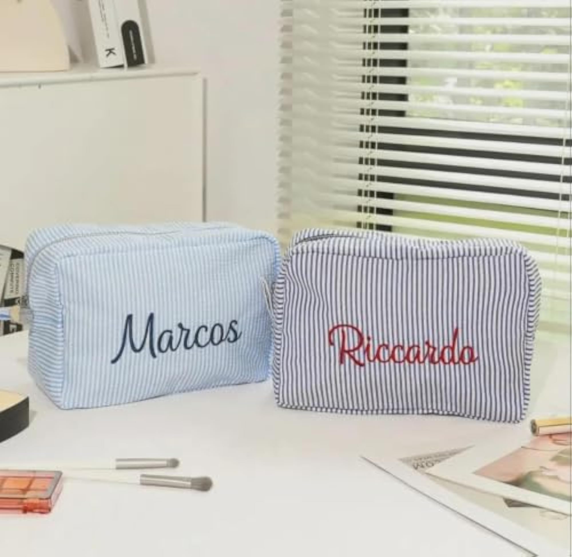 Personalized Cosmetic Bag for Women, Custom Name Pouch