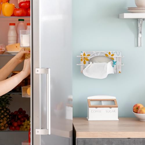 FMP Brands Single Glove Holder for Wall Mount, Wire Rack Disposable Napkin Gloves Box Holder, White Durable Metal Organizer Dispenser for Food Service, Lab, Office, Home, and Garage - Thumbnail 6