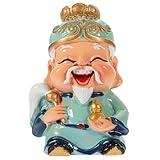 HOODANCOS Taishang Laojun Statue Chinese Luck Figurine Feng Shui Ornament for Home Office Desk New Year Decoration