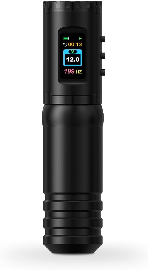 Xnet タトゥーマシン ロータリーカートリッジ タトゥーペン 2000mAhバッテリー付き コアレスモータータトゥーサプライ プロ