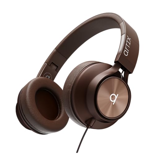 ARTIX CL750 Over Ear Headphones Wired with Mic & Volume Control, Audio with 100% Noise Cancelling Computer Wired, Plug in for Laptop, Dj Corded Studio Headphones