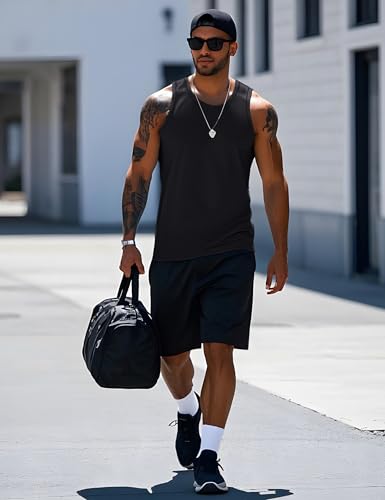 MAGCOMSEN Mens Workout Tank Tops Undershirt Cotton Muscle Athletic Sleeveless Shirts for Gym4