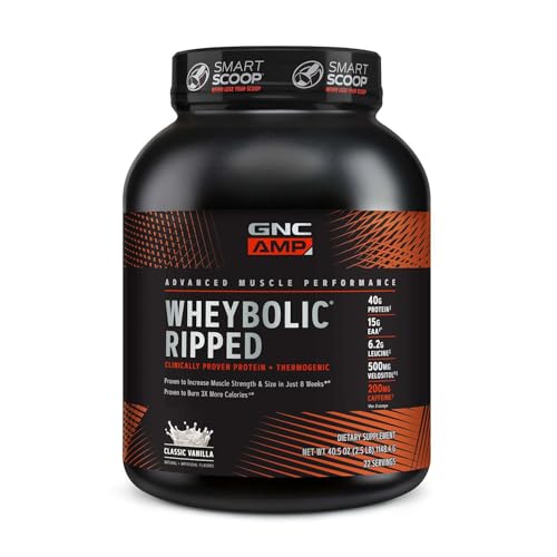 GNC AMP Wheybolic Ripped - Classic Vanilla (22 Servings)