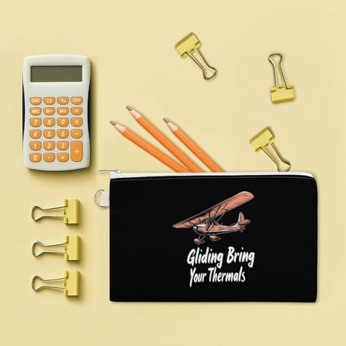 Gliding Bring Your Thermals Fashion Coin Purse Change Makeup Bag Canvas Pencil Pouch Travel 7