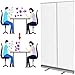 BABYCE Floor Standing Sneeze Guard Transparent Protective Sneeze Guard Floor Standing Pull-Out Banner Portable Hygiene Partition Screen Mobile Isolation Barrier with All Aluminum Stand