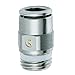 Camozzi Pro-Fit P6510 06-04 Tube Adapter, 3/8" OD Push-In Tube x 1/4" NPTF - 10 pack