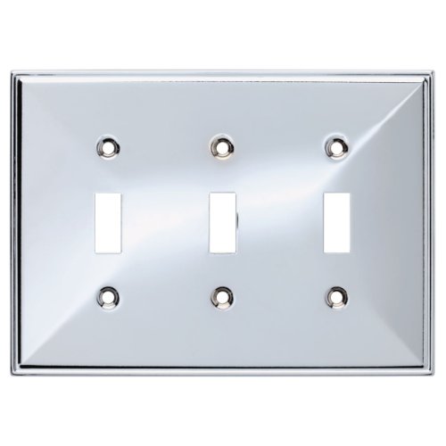 Franklin Brass Beverly Triple Switch Wall Plate, Packaging may Vary