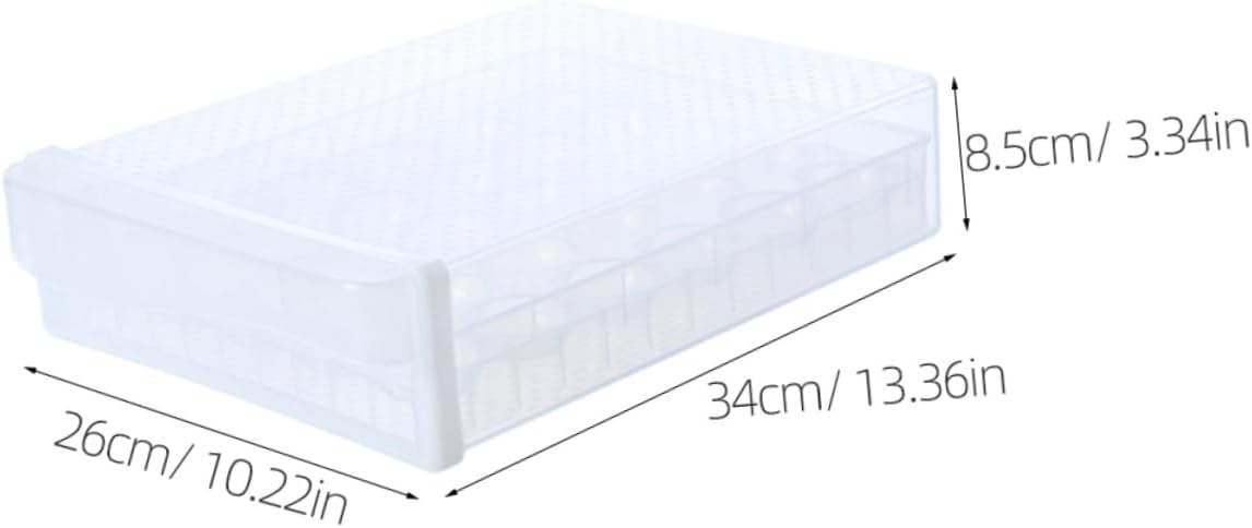 LIFKOME Tray Holder Dual Refrigerator Organizer for Safe Storage Food-grade Material for Kitchen and Outdoor Use