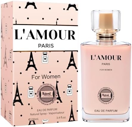Hybrid & Company Women L'Amour Paris Eau de Parfum Spray 3.4 Fl Oz